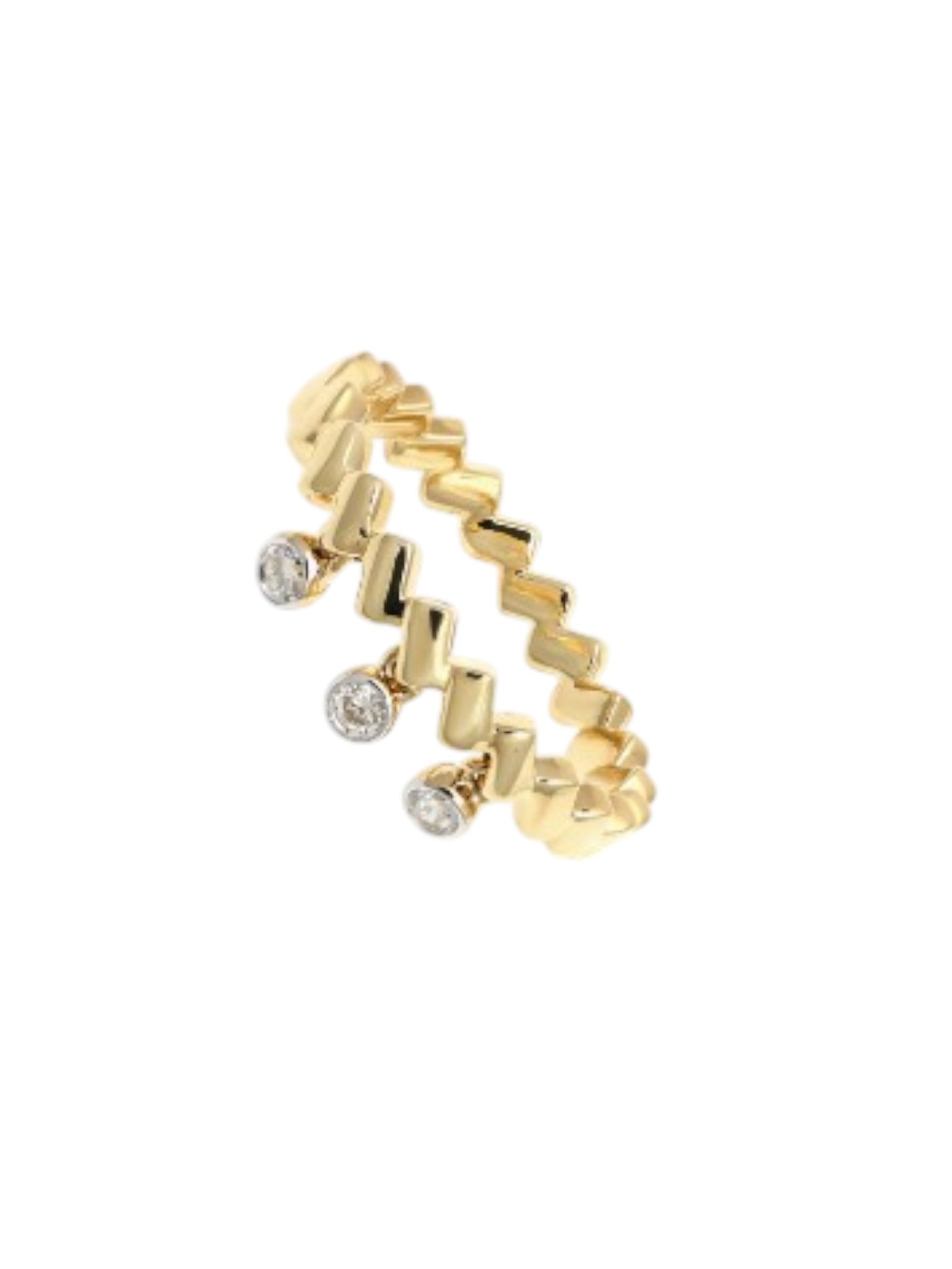Stackable Gold Plated 925 Sterling Silver Light Weight Daily Wear Ring For Women By Kesardeep